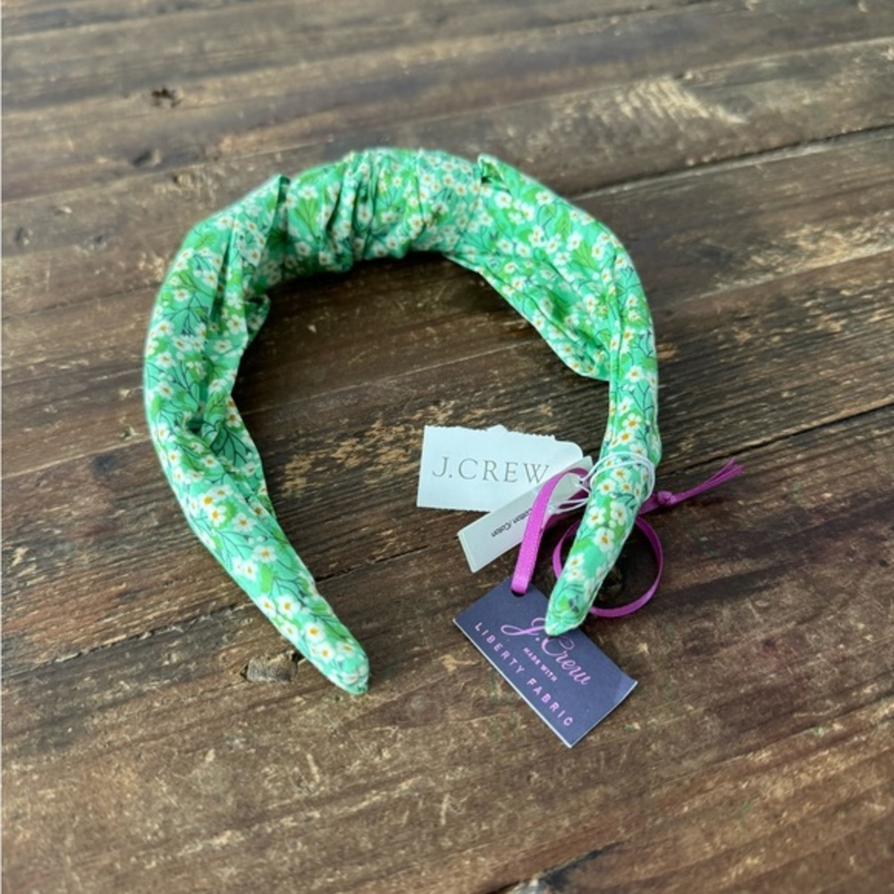 NEW! J. Crew turban knotted headband made with Liberty fabric